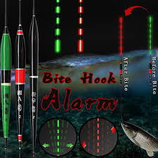 Electronic Indicator Led Light Color Change Bite Alarm Floats Bobbers Light Stick Floats Fishing Lure Smart Fish Bite Bait Automatic Night Electronic Fish Float Wish