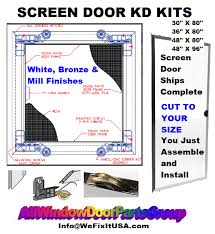 Sliding Patio Door Screen Kits All