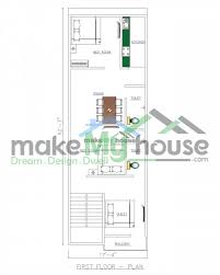 Buy 17x52 House Plan 17 By 52 Front