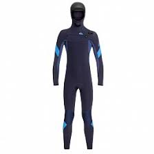 Quiksilver Youth Syncro 5 4 3 Hooded Chest Zip Wetsuit