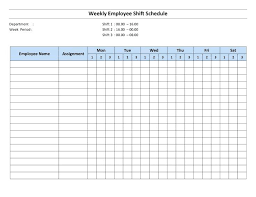 Free Work Schedule Template Blank Weekly Form Templates Ooojo Co