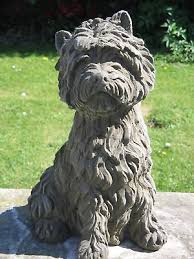 Stone West Highland Terrier Dog Statue