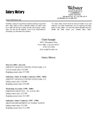 resume and salary requirements letter    resume with salary     SENDRAZICE INFO