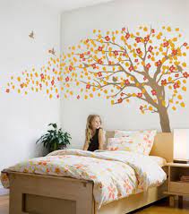 Elegant Cherry Blossom Tree Wall Decal Scheme A Other