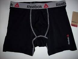 Mens Reebok 3 Pack Stretch Boxer Performance Briefs Genuine