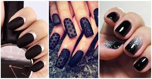 50 dramatic black acrylic nail designs