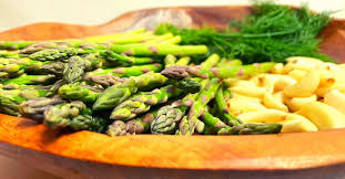 fermented asparagus with garlic and