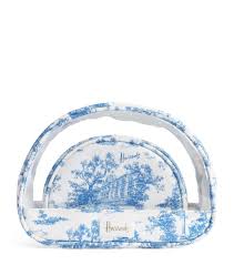 harrods toile cosmetic bags set of 2