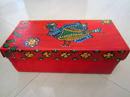 colours dekor upcycled cardboard box