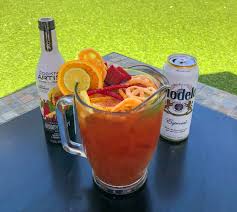 mexican candy topped michelada recipe