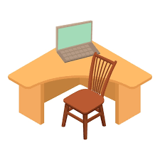 Home Workplace Icon Isometric Vector