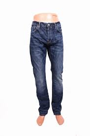 Details About Allsaints Mens Jeans Straight Fit Pants Blue Size 32