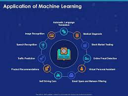 application of machine learning ppt