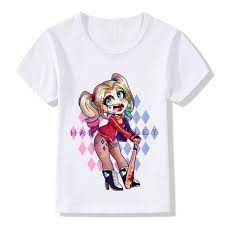 Also, find more png about free harley quin logo. Children Fashion Suicide Squad Cute Harley Quinn Design Funny T Shirt Kids Baby Cool Clothes Boys Girls Summer Tops Tees Shopee Philippines