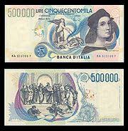 The conversion rate is 1,936.27 lire to the euro. Italian Lira Wikipedia