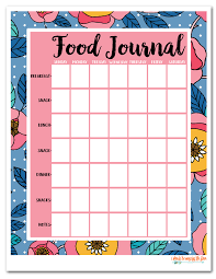 Free Printable Food Journals I Should Be Mopping The Floor