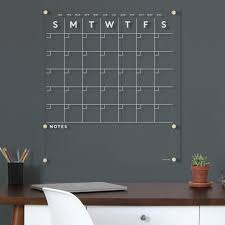 Dry Erase Calendar Acrylic Calendar