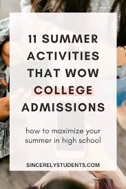 11 summer activities for high