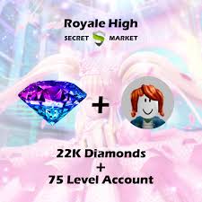 roblox royale high rh 75 level account