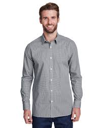 Next day delivery & free returns available. Artisan Collection By Reprime Men S Microcheck Gingham Long Sleeve Cotton Shirt Alphabroder