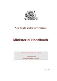 ministerial handbook nsw department