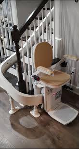 acorn 180 curve stairlift installed