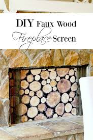 Diy Faux Wood Fireplace Screen Duke
