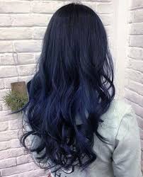 The blue highlight in black hair. 69 Stunning Blue Black Hair Color Ideas