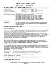 material safety data sheet msds l 227