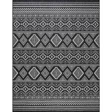 beverly rug 8 x 10 black white waikiki