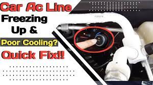 ac line freezing up on car solved top
