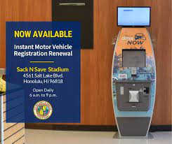 new hawaii dmv now kiosk at sack n save