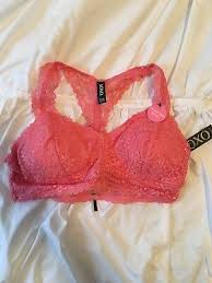 Xoxo Bra Pink Lace Brand New Size Xl Ebay