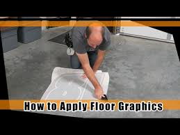 how to apply floor decals you