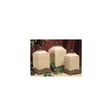 Drake Design Large Canister Set Of 3 Wheat 3186 On Popscreen