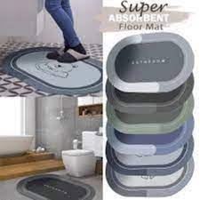 super absorbent bathroom and floor mat