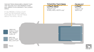toyota tacoma dually mattress size