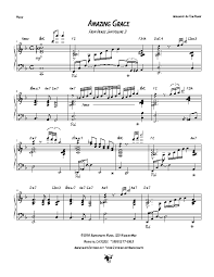 Amazing Grace Piano Part Sample Barncharts Music
