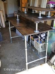 What is an industrial standing desk? Diy Vintage Chic Diy Industrial Standing Desk