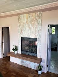 Diy A Pink Marble Fireplace Painting