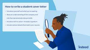 how to write a student cover letter
