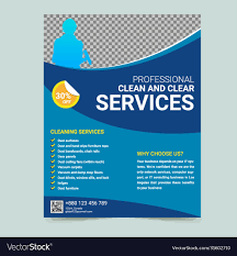 professional cleaning service flyer