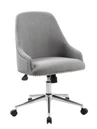 Update your office with this essentials by ofm armless bonded leather desk chair and its supportive, ergonomic design. Boss Office Products Carnegie Fabric Mid Back Desk Chair Graychrome Office Depot