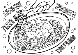 Food coloring pages for adults (based on keywords). Italy Coloring Pages Books 100 Free And Printable