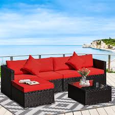 pe rattan sofa set