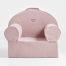 Small Lilac Mauve Kids Lounge Nod Chair
