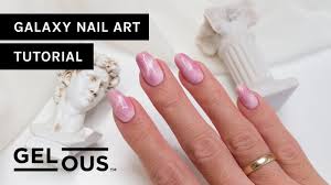 gel nail polish tutorial galaxy fairy