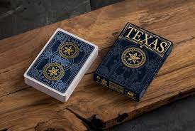 Legend has it that the rulers of four great neighboring kingdoms collected their taxes and kept them in a locked chest. Texas Black Luxury Playing Cards Deck