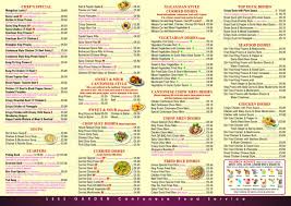 menu at lee s garden fast food