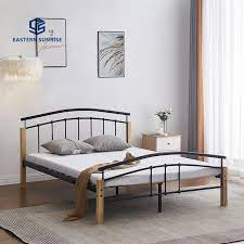 Metal Bed Frame With Wood Legs